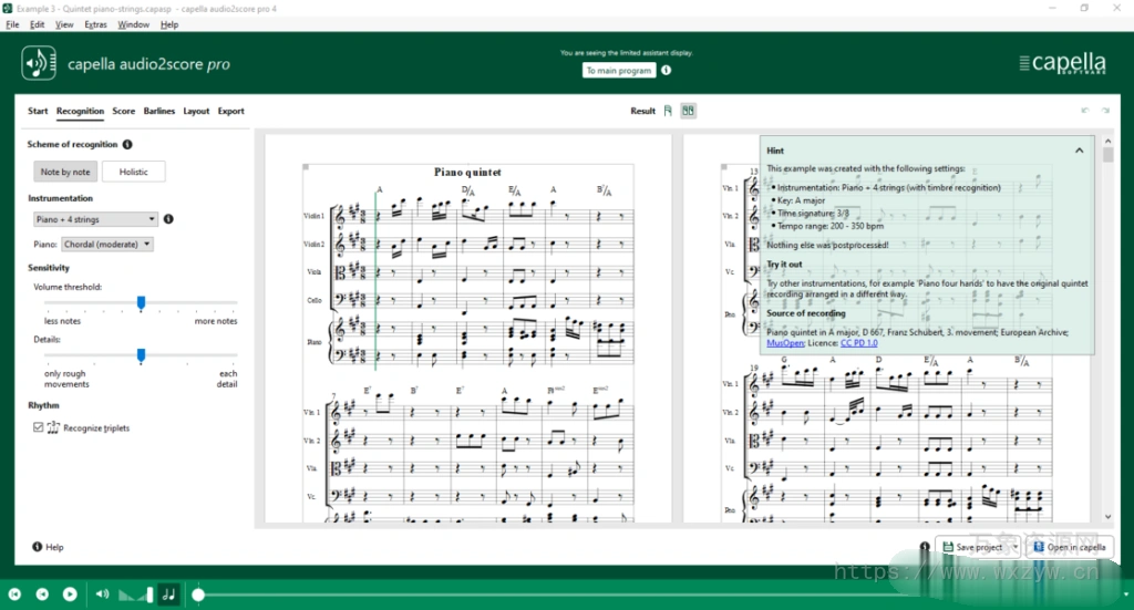 [音频转乐谱扒谱软件]Capella Audio2score Pro v4.0.1 [WiN]（373Mb）