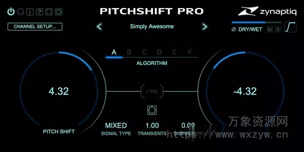 [终极音高变调插件]Zynaptiq PITCHSHIFT PRO v1.0.0 [WiN]（24.5MB）