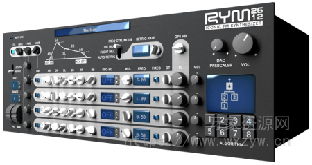 [世嘉经典音色16位游戏机仿真合成器插件]Inphonik RYM2612 Iconic FM Synthesizer v1.0.6 [WiN, MacOSX]（94Mb）