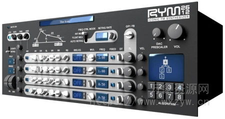 [世嘉经典音色16位游戏机仿真合成器插件]Inphonik RYM2612 Iconic FM Synthesizer v1.0.6 [WiN, MacOSX]（94Mb）