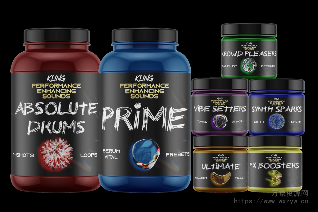 [流行浩室素材Vital预置Serum预置FL工程模板]Kling Music PES 24 + EXPANSION PACK [WAV, MiDi]（3.16Gb）