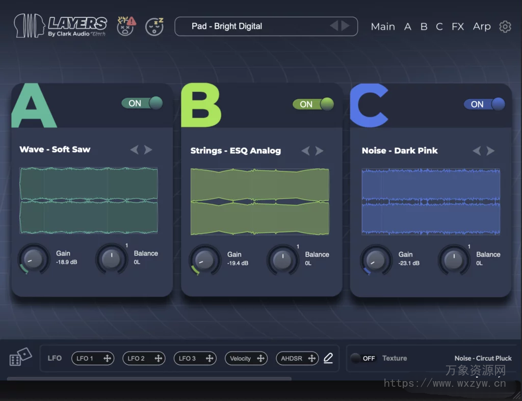 [复古模拟现代多风格综合乐器插件]Clark Audio Layers Pro v1.0 Incl Sample Library REGGED [WiN, MacOSX]（1.8Gb+）
