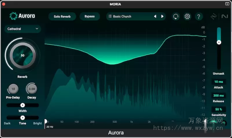 [智能混响插件]iZotope Aurora v1.0.0 U2B [MacOSX]（220.2Mb）