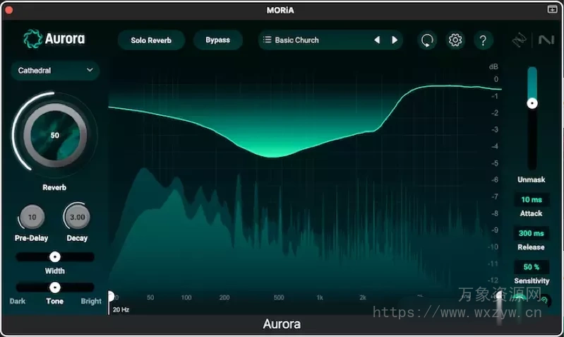 [智能混响插件]iZotope Aurora v1.0.0 U2B [MacOSX]（220.2Mb）