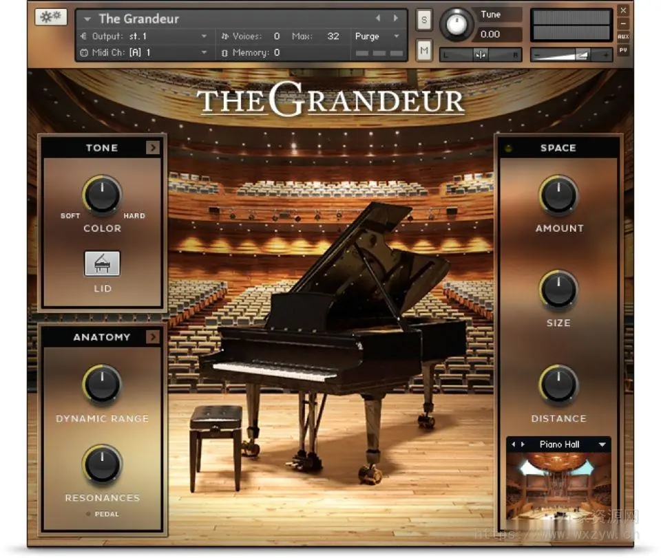 [殿堂级三角钢琴音源]Native Instruments The Grandeur v1.2.0 [KONTAKT]（4.86Gb）