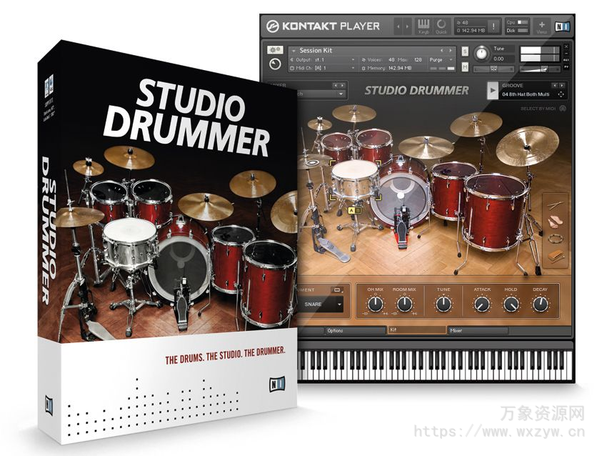 [原声鼓音源]Native Instruments Studio Drummer v1.4.0 [KONTAKT]（7.17Gb）