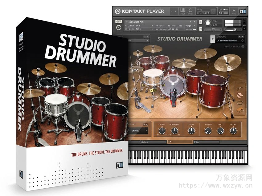 [原声鼓音源]Native Instruments Studio Drummer v1.4.0 [KONTAKT]（7.17Gb）