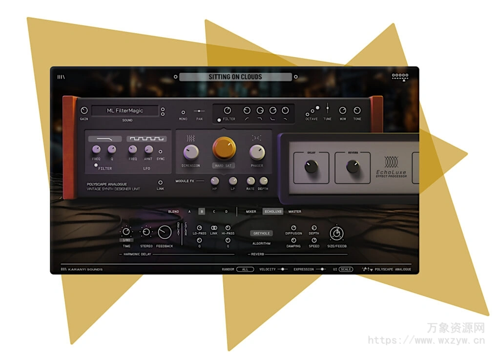 [终极多层合成器引擎插件]Karanyi Sounds Polyscape Analogue v1.0 REGGED [WiN, MacOSX]（640Mb）