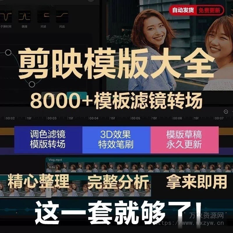 [剪映免VIP]JianyingPro v6.0.1.11779+模版700套+手机电脑版精品教程（800GB+）