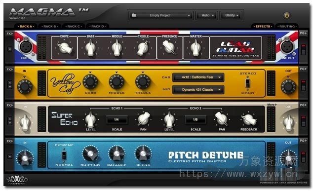 [综合效果器机架插件包]Nomad Factory MAGMA v1.6.6 [WiN, MacOSX]（415MB+171MB）