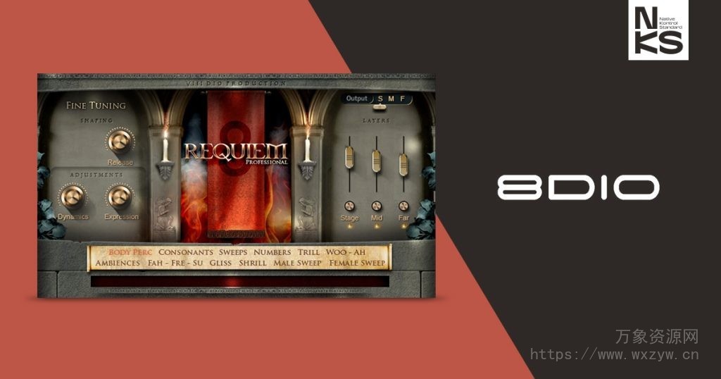 [史诗大教堂合唱团音源]8Dio Requiem Professional NKS [KONTAKT]（13.16GB）