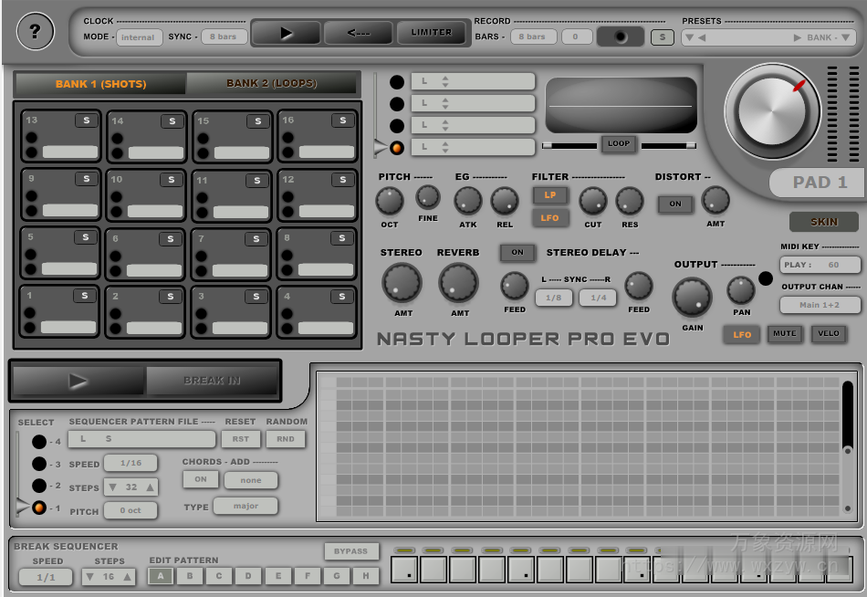 [节奏音序器]Psytrance Plugins Nasty Looper PRO EVO v1.0 [WiN]（15MB）
