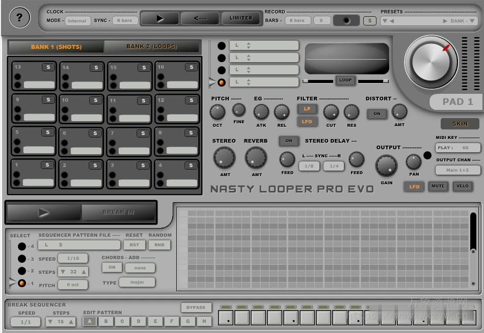 [节奏音序器]Psytrance Plugins Nasty Looper PRO EVO v1.0 [WiN]（15MB）