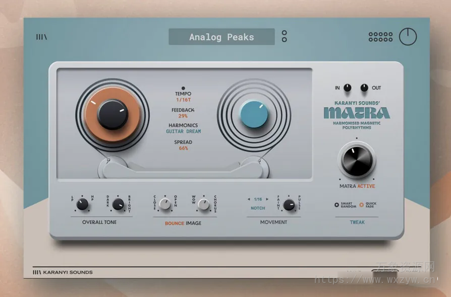 [创意延迟效果插件]Karanyi Sounds Matra v1.0.0 [WiN, MacOSX]（241.5Mb）