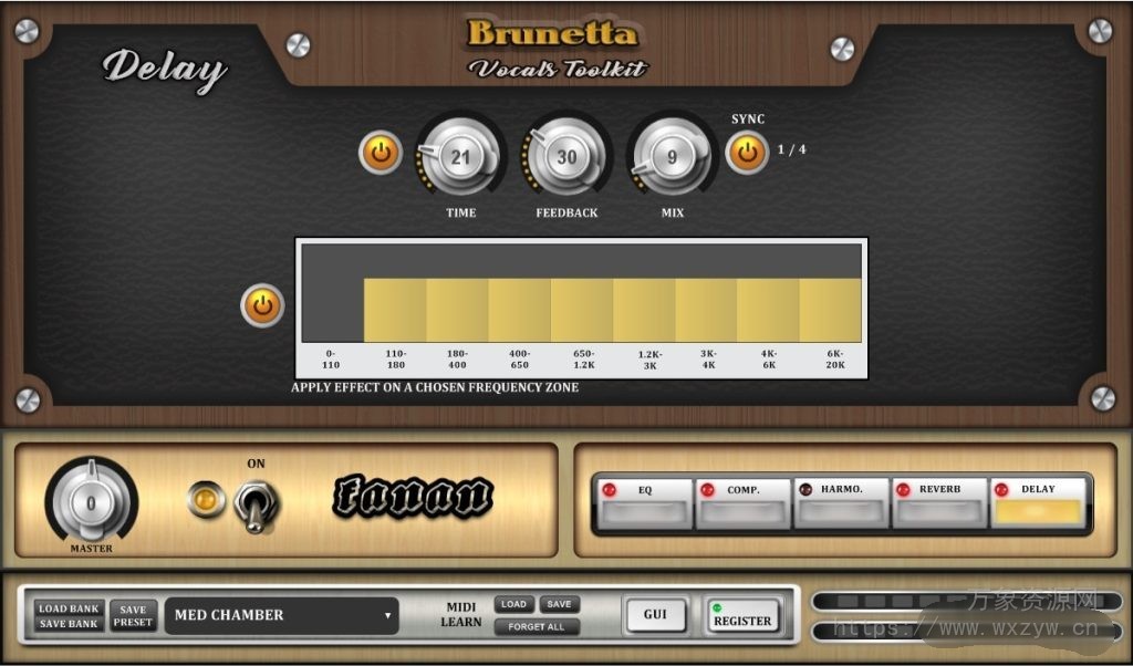 [人声多功能插件]Fanan Team Brunetta VST2 VST3 [WiN]（46.03MB）