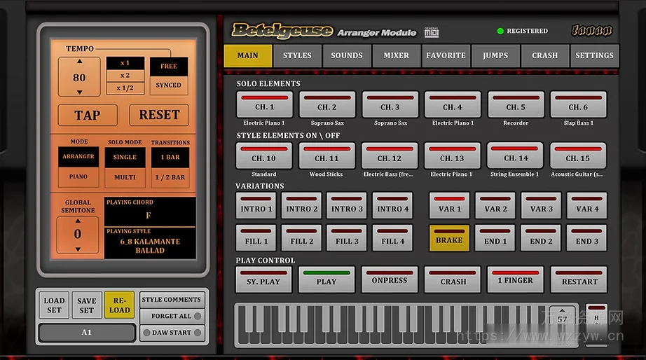 [自动伴奏键盘插件]Fanan Team – Betelgeuse VST2 [WiN]（71.89MB）