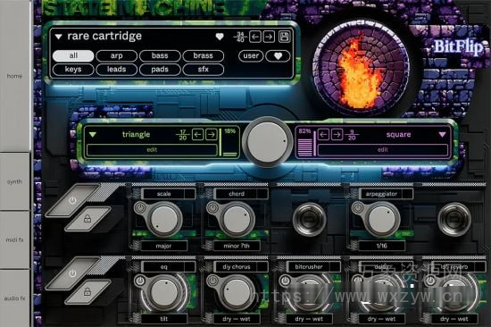 [8Bit芯片游戏OST乐器插件]Cradle State Machine BitFlip v1.0.1 [WiN]（59.9Mb）