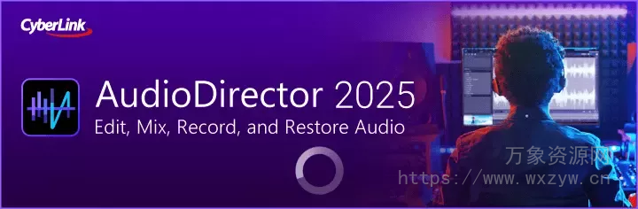 [音频编辑软件]CyberLink AudioDirector Ultra 2025 v15.0.4506.9  [WiN]（122Mb）
