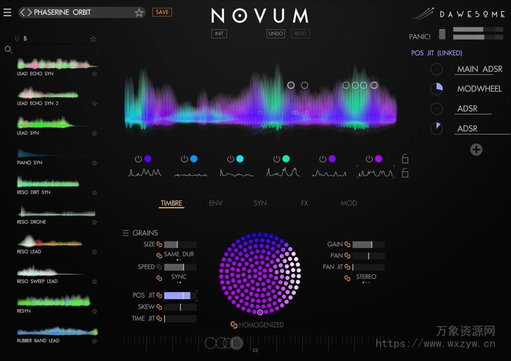 [粒子合成器插件]Tracktion Software Dawesome Novum v1.17 [WiN,MacOSX]（205Mb+）