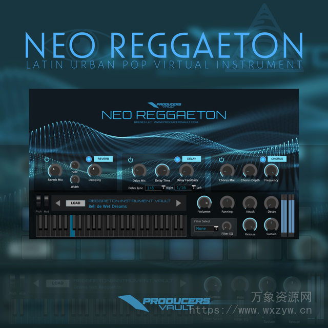 [雷鬼综合乐器插件]Producers Vault Neo Reggaeton v1.1 [MacOSX]（1.78Gb）