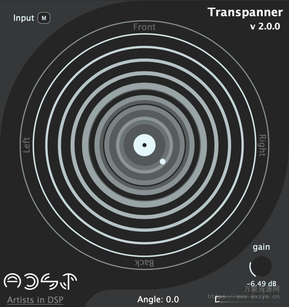 [3D音频效果器]Artists in DSP Transpanner (3D Audio Panning) v2.0.0 VST3 AU [WiN, MacOSX]（12Mb）