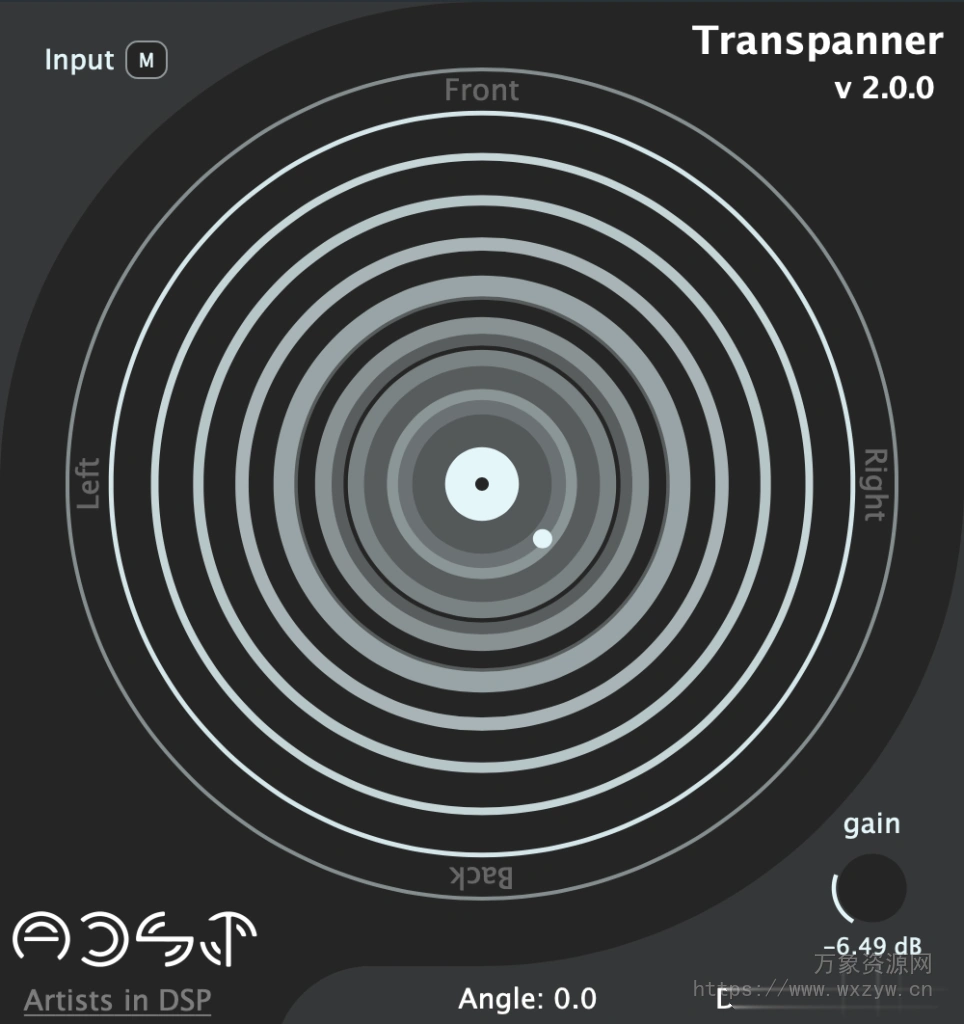 [3D音频效果器]Artists in DSP Transpanner (3D Audio Panning) v2.0.0 VST3 AU [WiN, MacOSX]（12Mb）