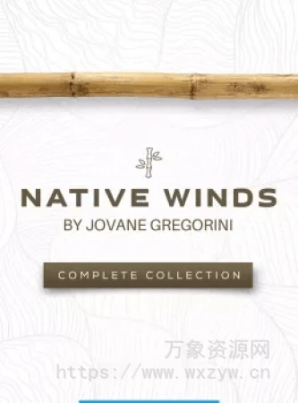 [美洲原住民长笛音源]AudioXpression Native Winds Complete by Jovane Gregorini [KONTAKT]（1.95GB）