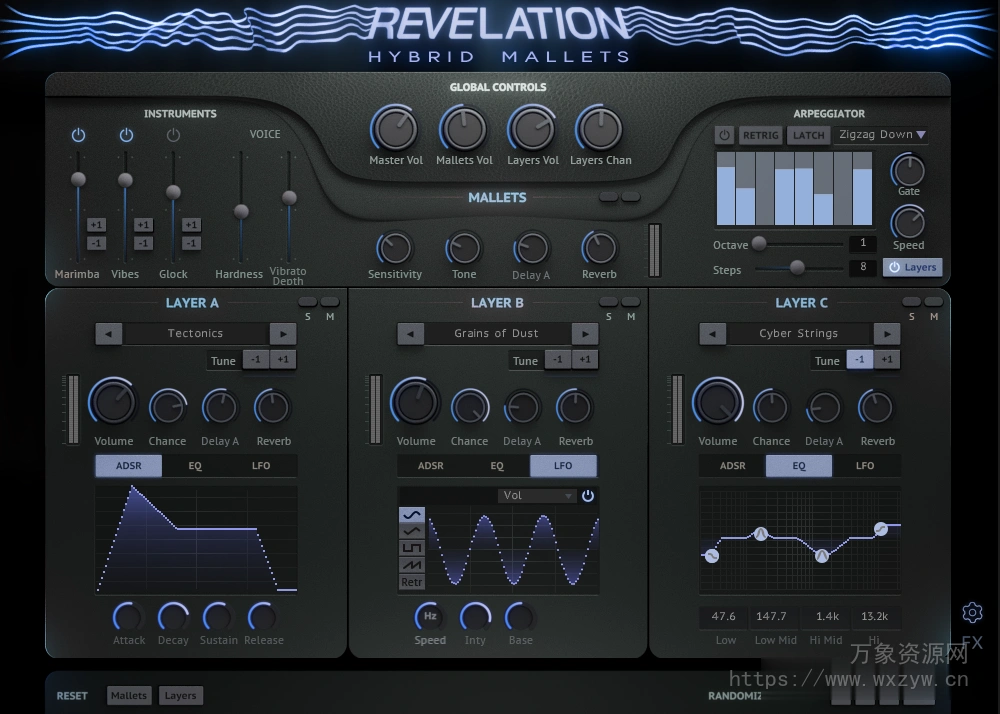 [马林巴琴颤音琴钟琴音源]Sound Yeti Revelation Hybrid Mallets [KONTAKT]（1.31Gb）