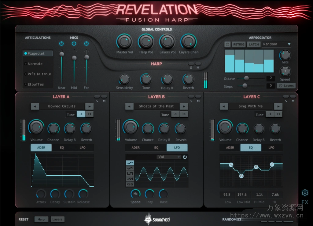 [竖琴音源]Sound Yeti Revelation Fusion Harp [KONTAKT]（1.71Gb）