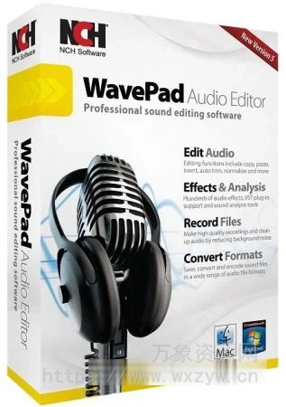[音频编辑软件]NCH Software WavePad Masters Edition v19.50 [WiN]（7Mb）