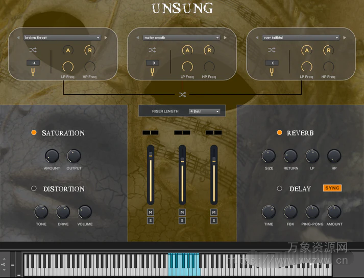 [影视恐怖紧张氛围音效音景音源]Fallout Music Group Unsung [KONTAKT]（2.97Gb）