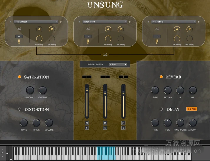 [影视恐怖紧张氛围音效音景音源]Fallout Music Group Unsung [KONTAKT]（2.97Gb）