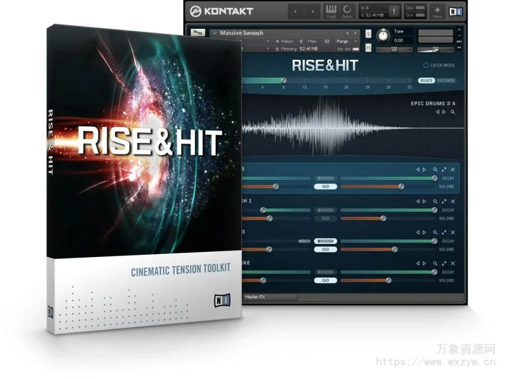 [影视紧张氛围过门FX音效音源]Native Instruments RISE and HIT v1.2 [KONTAKT]（6.6Gb）