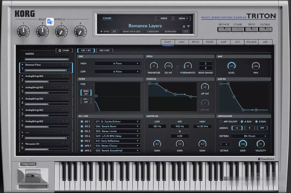 [合成器插件]KORG TRITON Extreme v1.1.1 [WiN]（560Mb）