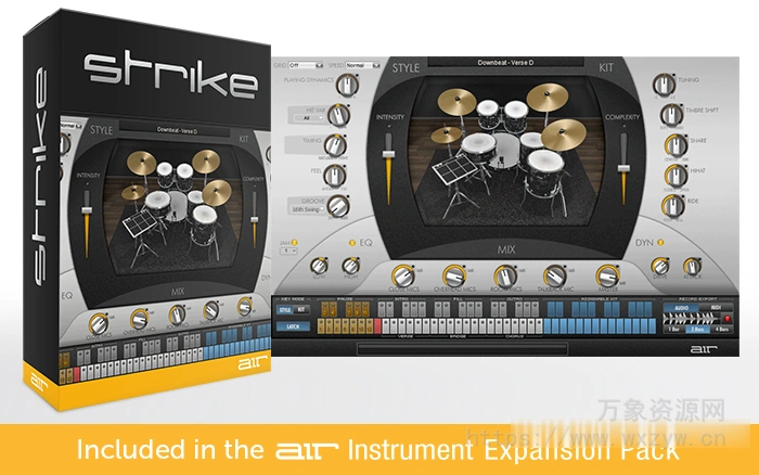 [动态鼓编曲乐器插件]AIR Music Technology Strike v2.0.7.21000 [WiN]（18.25Gb+）
