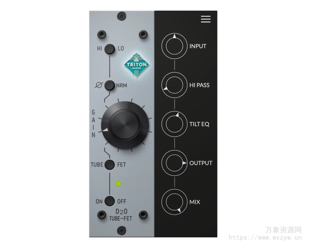 [麦克风前置放大器插件]Triton Audio D2O v1.0.3 [WiN, MacOSX]（36.78MB）