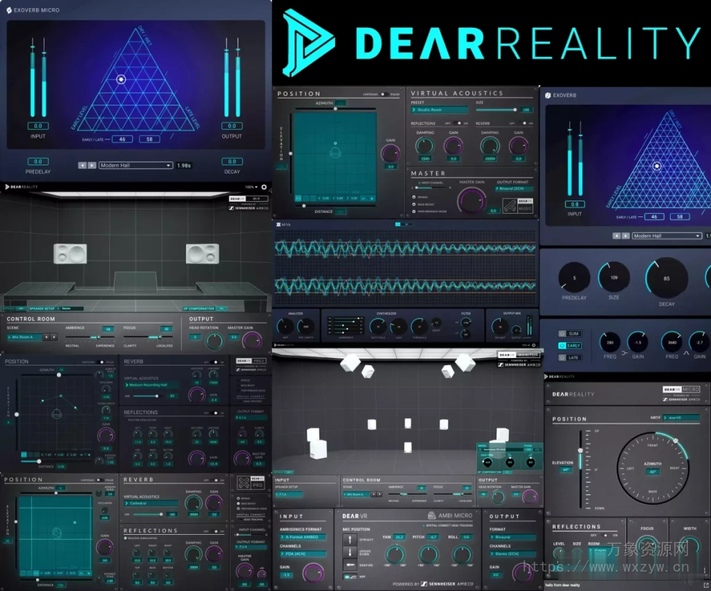 [虚拟声学插件包]Dear Reality Plugin Bundle 2024.08.18 [MacOSX]（920.51Mb）