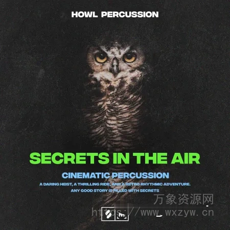 [影视打击乐采样]Montage By Splice Sounds Secrets In The Air Cinematic Percussion [WAV]（612Mb）