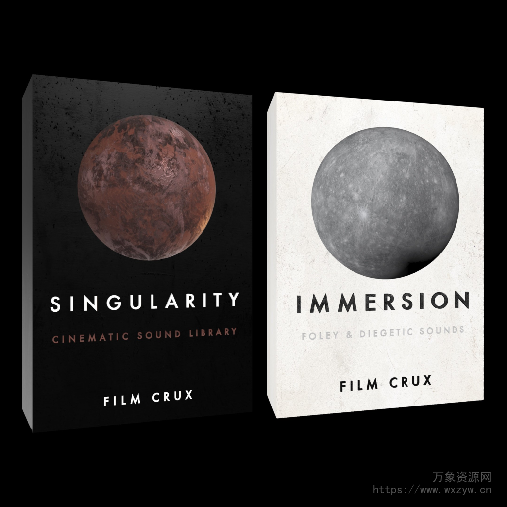 [2套电影制作人必备音效库合集]Film Crux Singularity 2/1 Cinematic Sound Effects Library [WAV]（597Mb+ 652Mb）