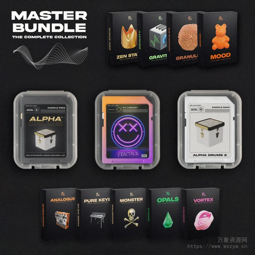 [流行怀旧浩室电子舞曲采样Serum预置]Rob Late Master Bundle All Sample Packs and Serum Presets（934Mb）