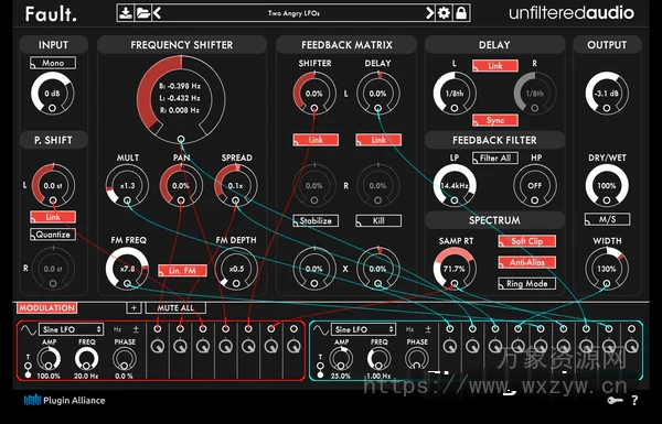 [整合立体声频率和多种效果器的多功能移调器]Unfiltered Audio Fault v1.3.0 [MacOSX]（52Mb）