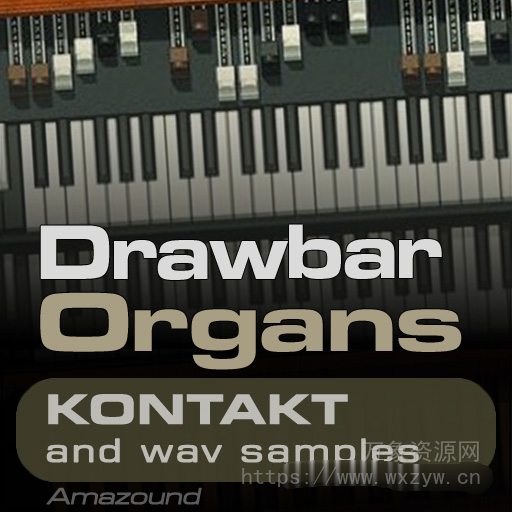 [拉杆风琴音源]Amazound Samples Drawbar Organs [KONTAKT]（1.1Gb）