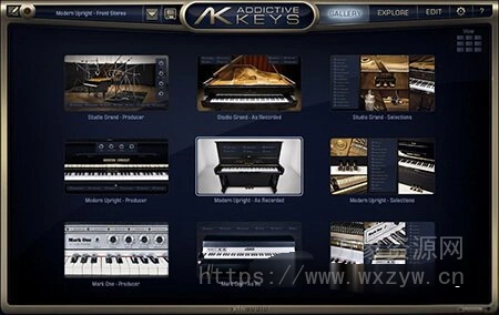 [经典钢琴音源插件]XLN Audio Addictive Keys v1.5.3 [U2B] [MacOSX]（4.1Gb）