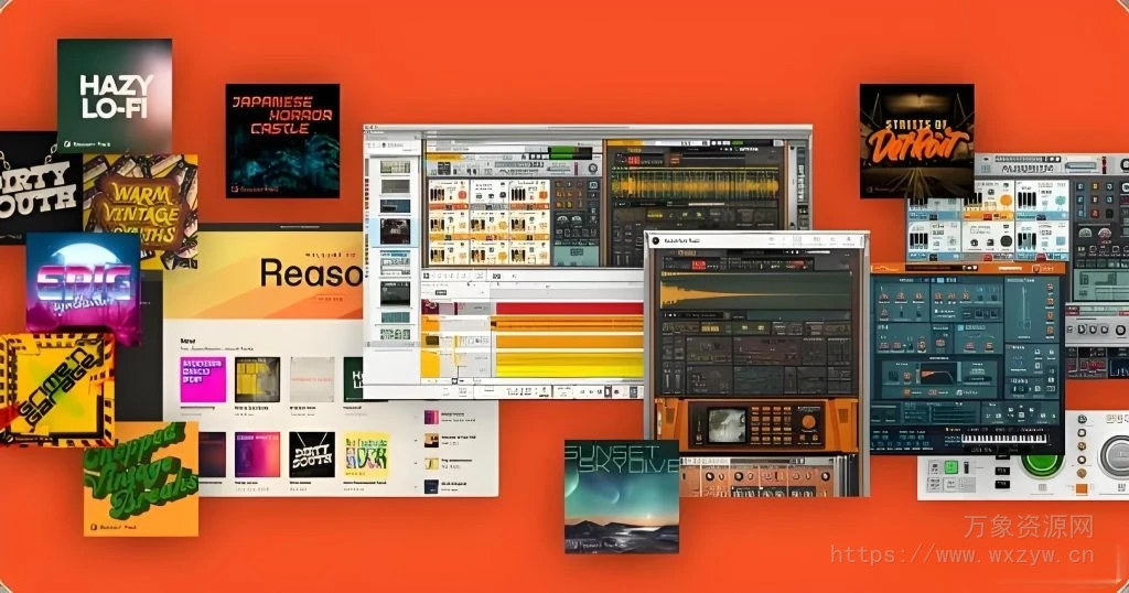 [300个Reason机架音源效果模块合集]Reason Studios Reason RE Bundle v2022 [WiN]（55GB）