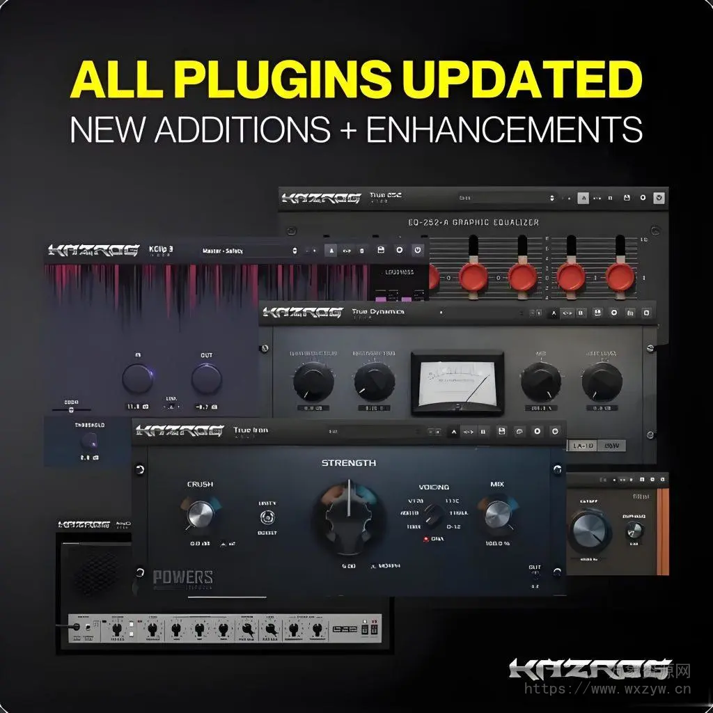 [综合效果插件合集]Kazrog Plugins Collection v2024.8 [WiN, MacOSX]（1.11Gb+）
