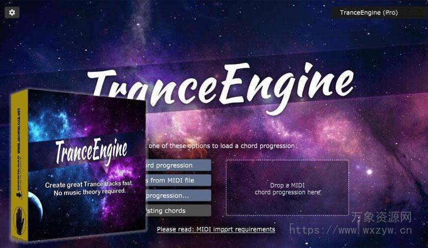 [智能MIDI舞曲和弦旋律插件]Feel Your Sound TranceEngine Pro v2.0.0 [WiN]（22.8Mb）