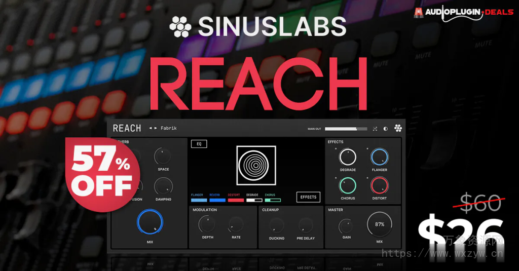 [终极混响插件]Sinuslabs REACH v1.6.6 [WiN]（8.2MB）