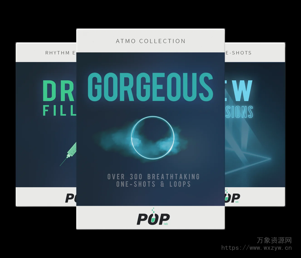 [浩室素材]Poplab Gorgeous​ Atmo & Drop Filler Bundle [WAV, MiDi]（1Gb）