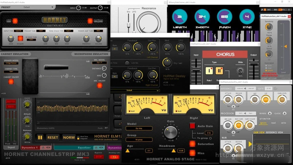 [混音插件合集]HoRNet Plugins Bundle v2024.8 [WiN]（166MB）