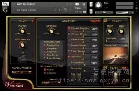 [维也纳三角钢琴音源]Best Service Galaxy Vienna Grand v1.5 [KONTAKT]（4.63Gb）